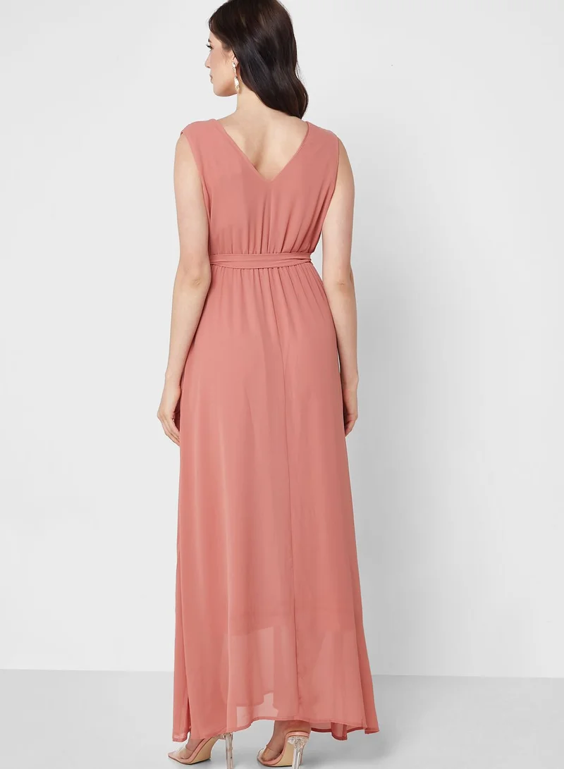 Only Maternity Tie Detail Wrap Dress