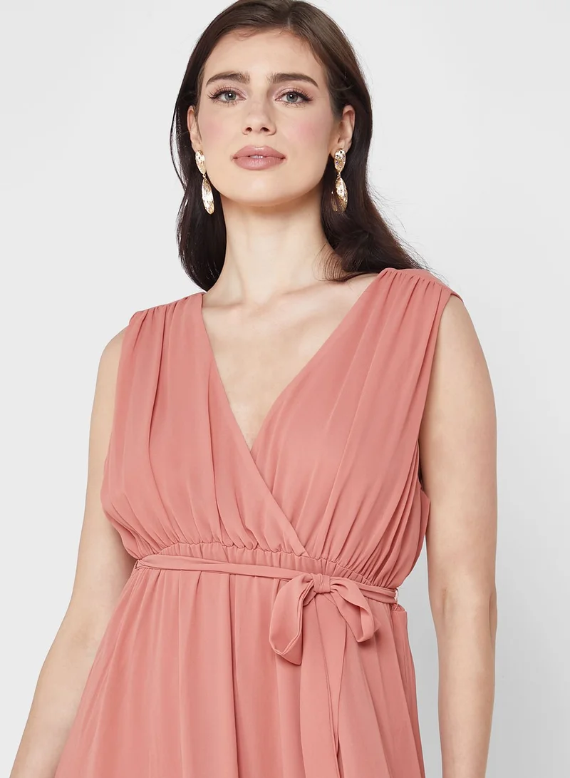 Only Maternity Tie Detail Wrap Dress