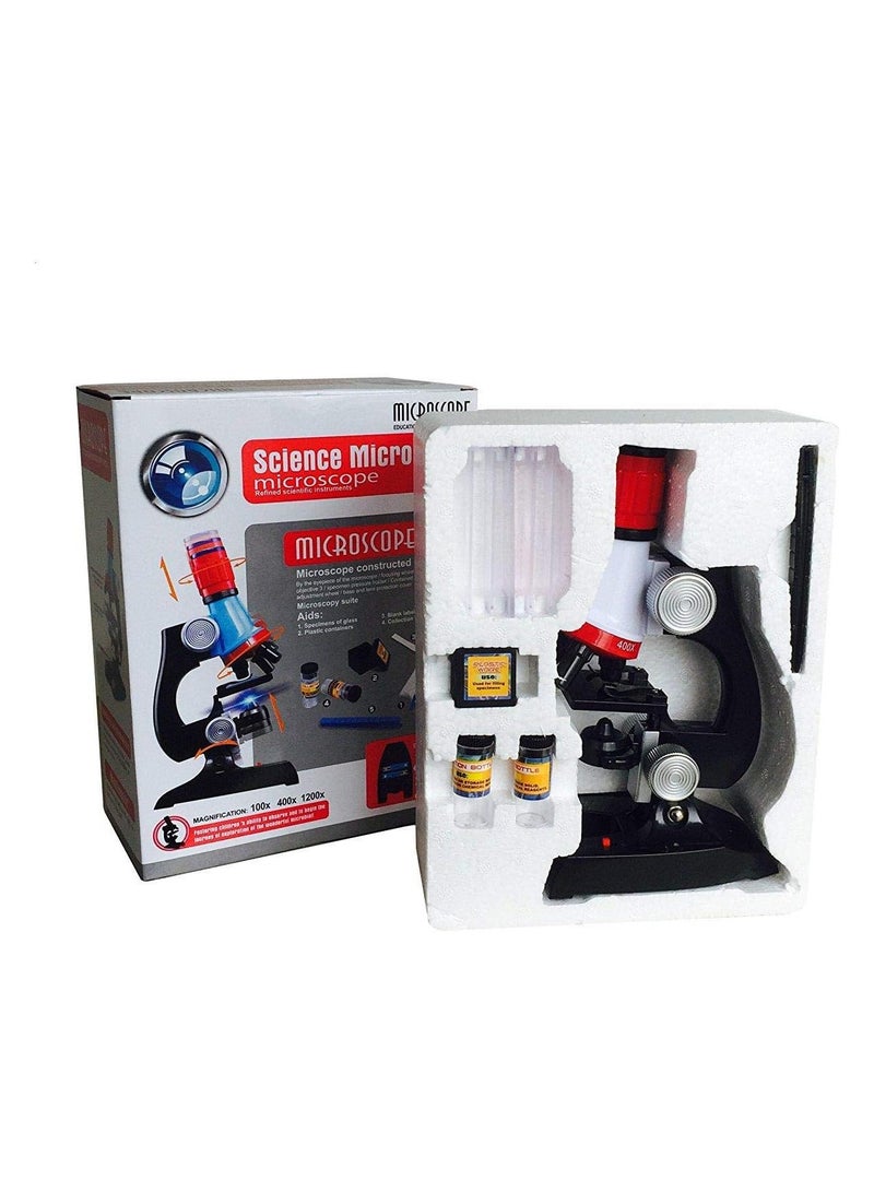 100X to 1200X Scientific Educational Biological Microscope with Support Kit - Image 1