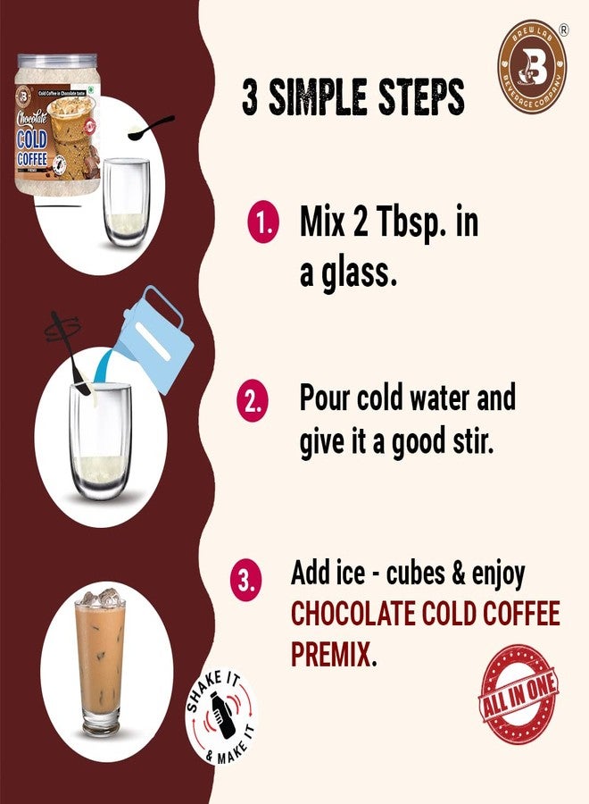 Brew Lab Chocolate Cold Coffee Premix - 250g Instant Coffee Powder (Chocolate Flavoured) - Image 4