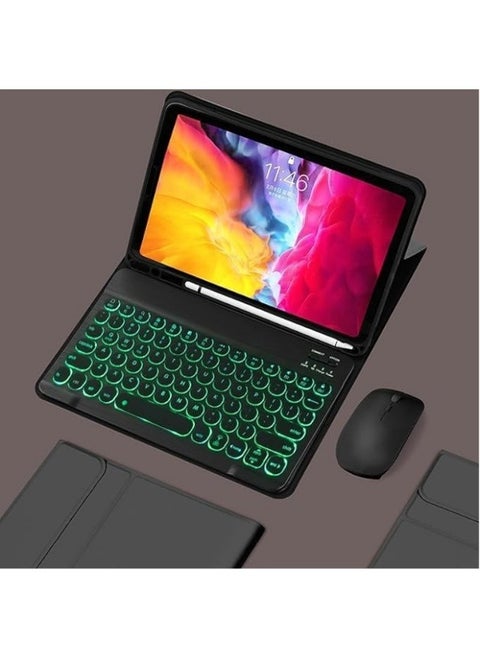 Keyboard Case Compatible with iPad Pro 13 (2024, M4, 7th Generation) - Backlight Detachable Keyboard with Mouse-Slim Leather Folio Smart Cover For iPad Pro 13 inch