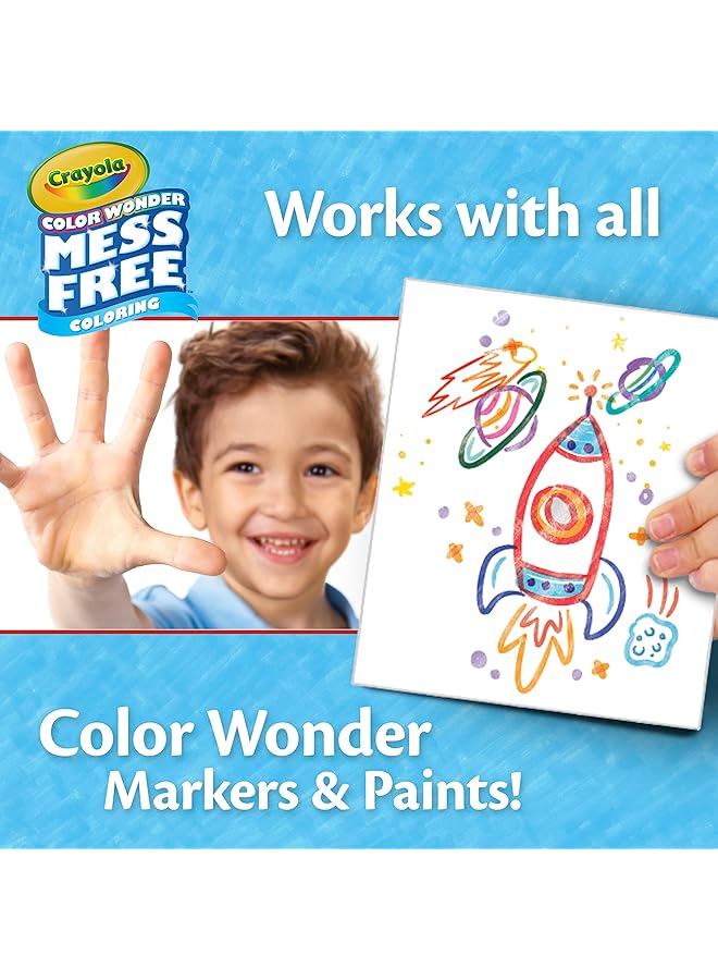 Crayola Color Wonder Mess Free Coloring Blank Coloring Pages 50 Count Printable Page Refill Set - Image 4