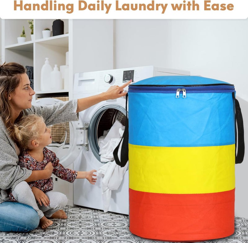 BB BACKBENCHERS Laundry Bag/Laundry Basket/Clothes Storage Box/Storage Basket/Storage Bag With Zipper 45L - Image 2