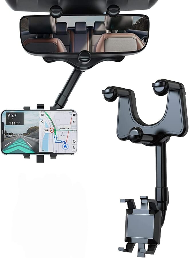 KaberTrade 360 Degree Rotatable Adjustable Retractable Car Phone Holder Anti-Vibration Car Phone Holder for All Mobile Models (Code:4777) - KaberTrade 