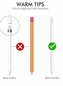 Generic Apple Pencil 2 Case Cover | Shockproof Silicone Sleeve Protector with Anti-Slip Grip | Compatible with iPad Pro | Protective Holder for Stylus Pen  - Image 5