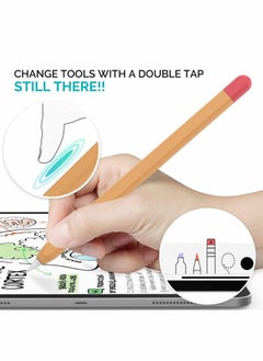 Generic Apple Pencil 2 Case Cover | Shockproof Silicone Sleeve Protector with Anti-Slip Grip | Compatible with iPad Pro | Protective Holder for Stylus Pen  - Image 4