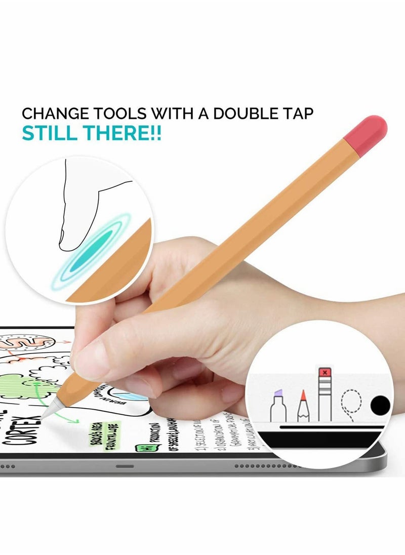 Generic - Apple Pencil 2 Case Cover | Shockproof Silicone Sleeve Protector with Anti-Slip Grip | Compatible with iPad Pro | Protective Holder for Stylus Pen - Image 1