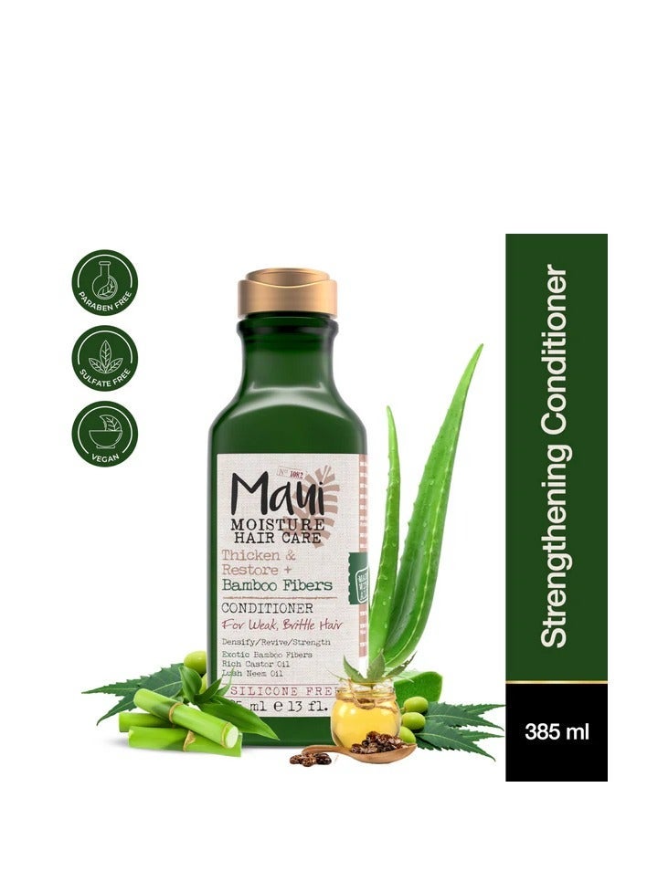MAUI MOISTURE Thicken And Restore With Bamboo Fibers Conditioner 385 ML - Image 2