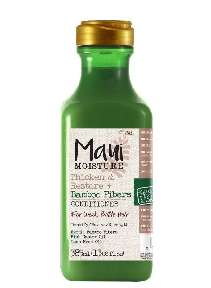 MAUI MOISTURE Thicken And Restore With Bamboo Fibers Conditioner 385 ML - Image 1