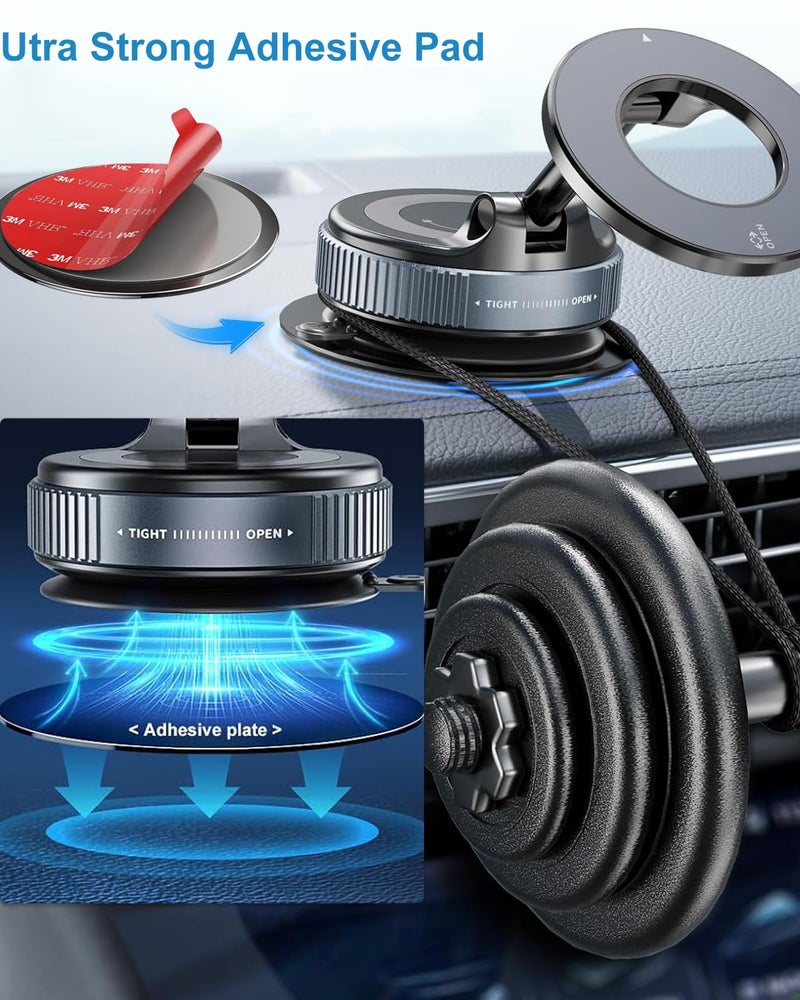 ILKCC Dashboard Pad Mounting Disk for Suction Cup Phone Mount, 3Pcs 3.15" Ultra Sticky Heat-resistant Replacement Disc for Car Dashboard, Vacuum Suction Phone Holder, Dash Mount, GPS Holder Suction Mount - Image 3