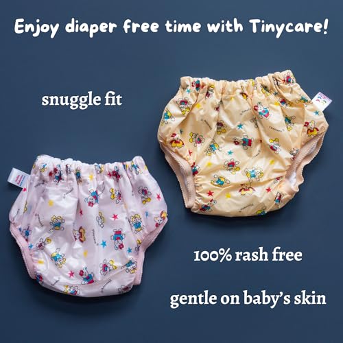 Tiny Care Tinycare New Born Baby's Cloth Nappies For Kids & Infants, Leakproof Potty Training Panties/Langot/Brief Diapers (Pack of 5) Washable and Reusable-Size-L - Image 4