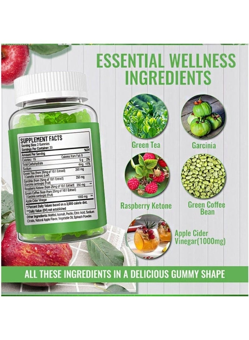 Daynee 60 Vegan Gummies Keto+ACV Weight Loss Gummies，Improve Metabolism Burns FAT，Suppresses Appetite - Image 5
