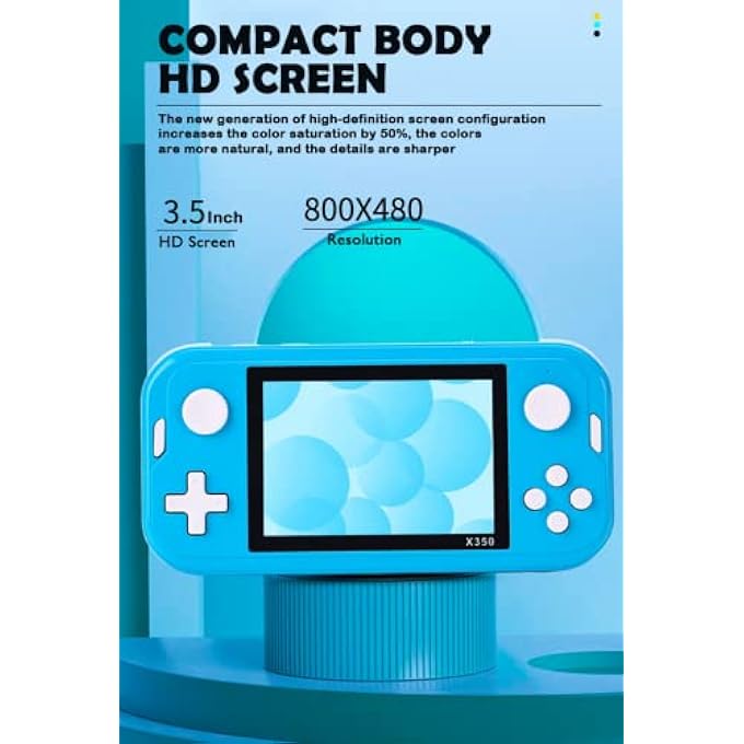 X350 HANDHELD VIDEO GAME CONSOLE BUILT-IN 8600 GAMES CONSOLE 3.5 INCH SCREEN DISPLAY RETRO GAME PLAYER - Image 4