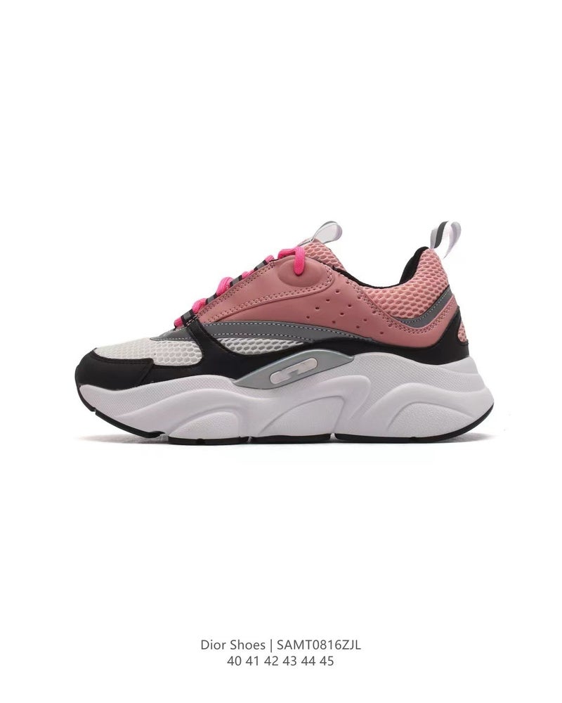 Putian Shoes B2299 Casual Sneakers Versatile Genuine Leather Retro Flat Shoes Outdoor Breathable Mesh Dad Shoes - Image 1