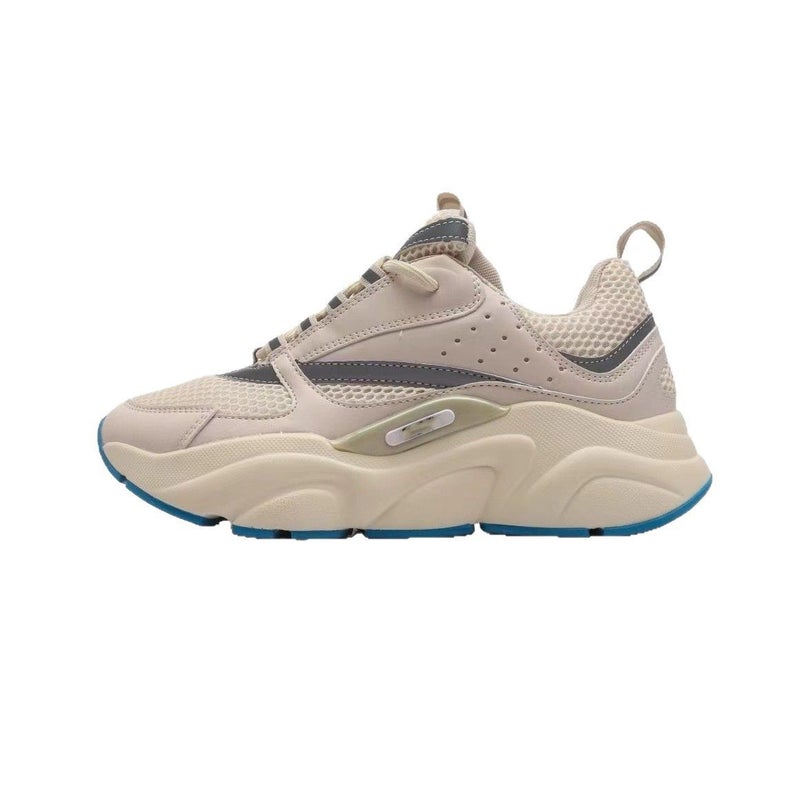 Putian Shoes B2299 Casual Sneakers Versatile Genuine Leather Retro Flat Shoes Outdoor Breathable Mesh Dad Shoes - Image 5