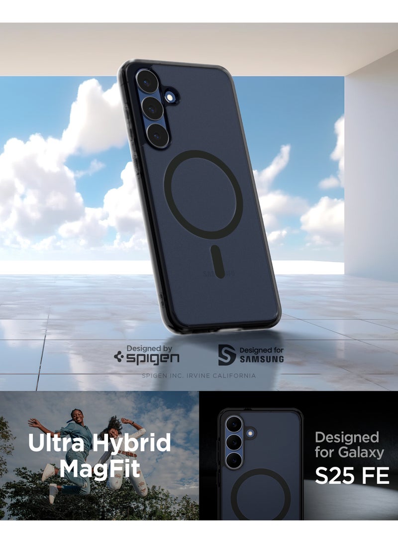 Spigen Ultra Hybrid MagFit for Samsung Galaxy S25 FE Case Cover with MagSafe - Frost Black - Image 2