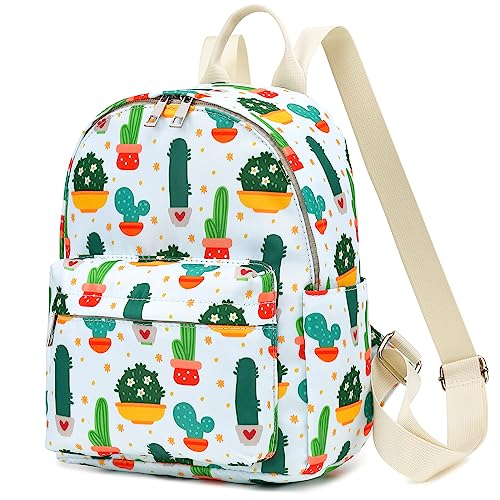 Yusudan Cactus Mini Backpack for Women Girls Small Backpack Purse for Teens Kids School Travel - Image 1