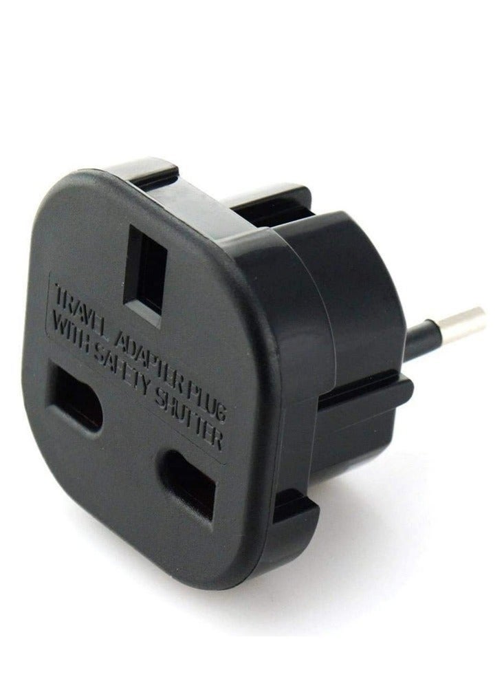 3 Pack EU to UK Plug Adapter, European to UK Travel Power Adapter with Safety Shutter, CEE7/16 Euro Plug to UK Socket Converter 240V for Travel and Home - Image 3