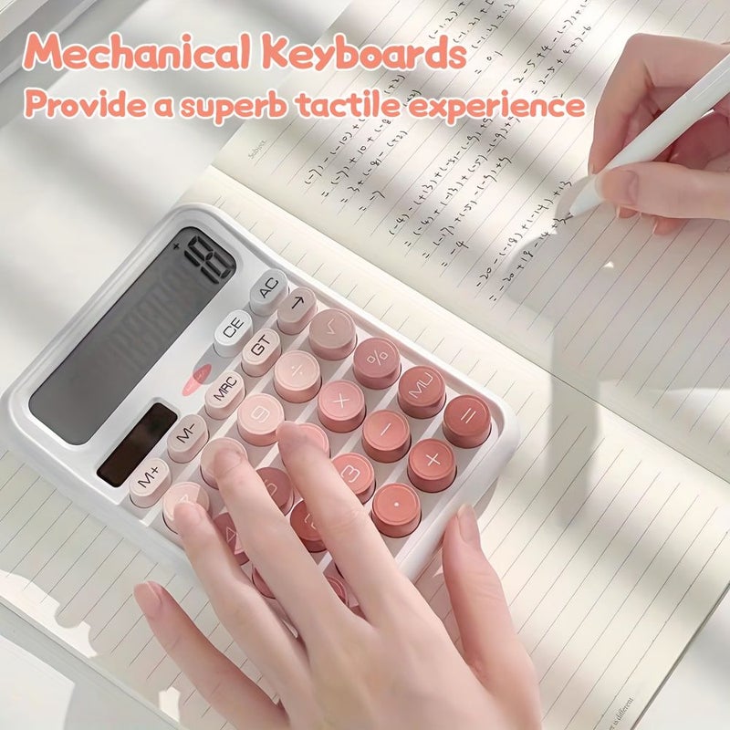 Nebula Aqua Solar Calculator 12 Digit Large Screen Big Buttons Office Study Financial Desktop Gift - Image 4