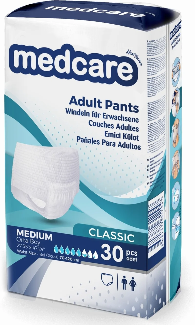 ميدكير Absorbent Panties Medium (Medium Size) 120 Pieces