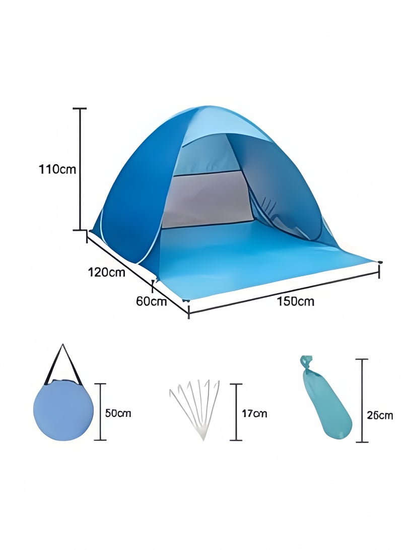 BLOOMING TIME Beach outdoor tent, easy to carry and install, suitable for outdoor sports  - Image 4