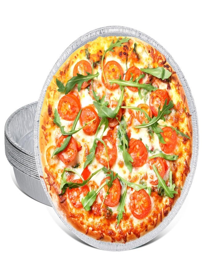 MAXTBEE 12 Inch Aluminum Pizza Pans, Disposable Round Foil Pizza Pan Trays, Oven & Freezer Safe Disposable Pizza Pan for Baking, Serving, Catering & Parties （25 Pack） - Image 1