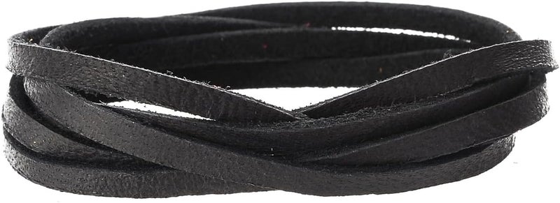 Realeather Silver Creek Leather Co Realeather DOS501000 Deerskin Leather Lace for Crafts and Jewelry Making 0125 x 50 Black 1Spool - Image 3