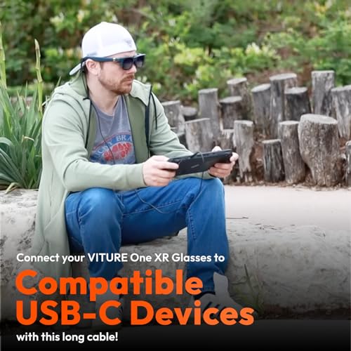 VITURE 120cm USB-C to Magnetic Connector Cable, 47in, Connect XR Glasses, Compatible with USB-C Devices - Image 2