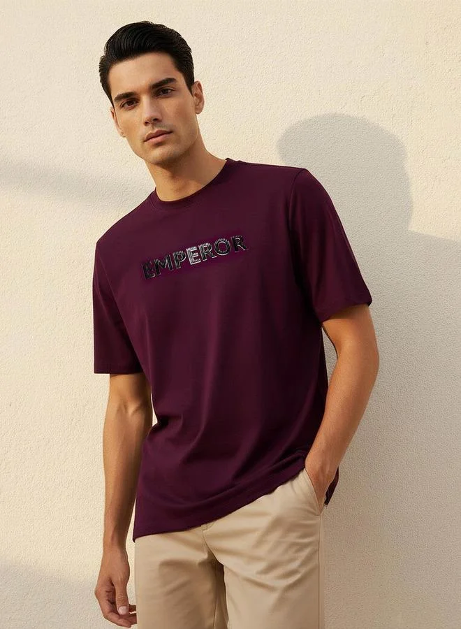 Emperor Emperor Regular Fit Crew Neck Short Sleeve T-shirt