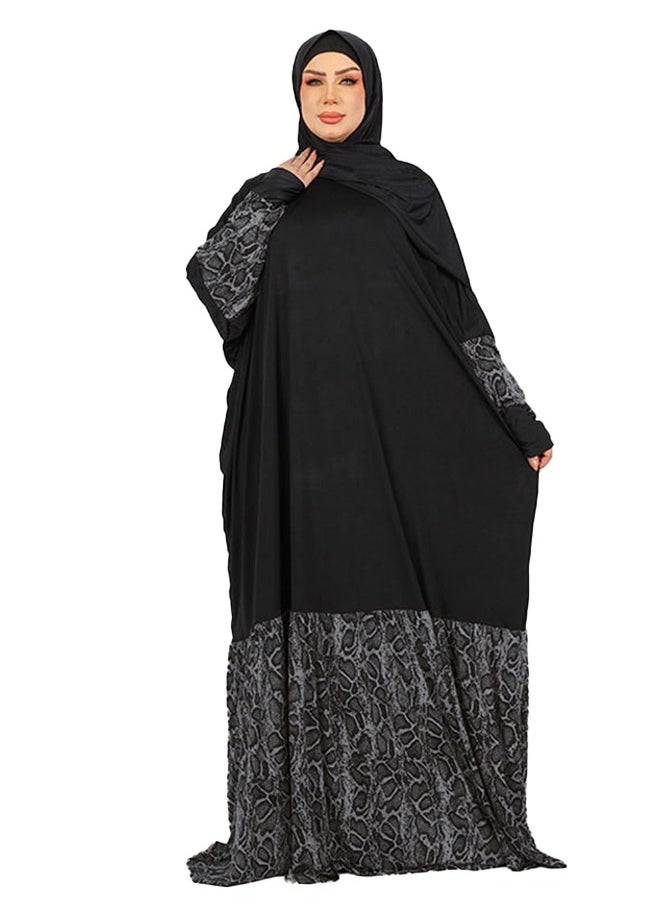 زمرد ثوب صلاة چيرسيه سعودي عملي مع غطاء الرأس من زمرد فاشون 