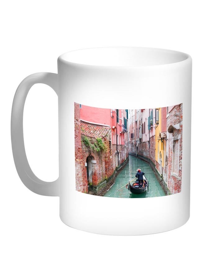 RYN Painting Printed Coffee Mug White/Red/Yellow 11ounce