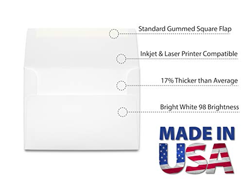 Desktop Publishing Supplies Envelope, A1 White 3 5/8" x 5 1/8" Square Flap - 100 Envelopes - Desktop Publishing Supplies™ Brand Envelopes - Image 2
