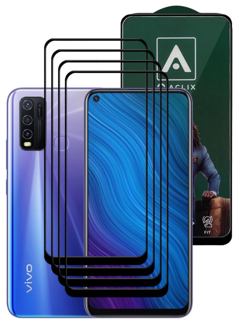 أكاليكس 4 قطع، حماية شاشة،  لهاتف فيفو Y50  ، جودة ممتازة. - Image 1