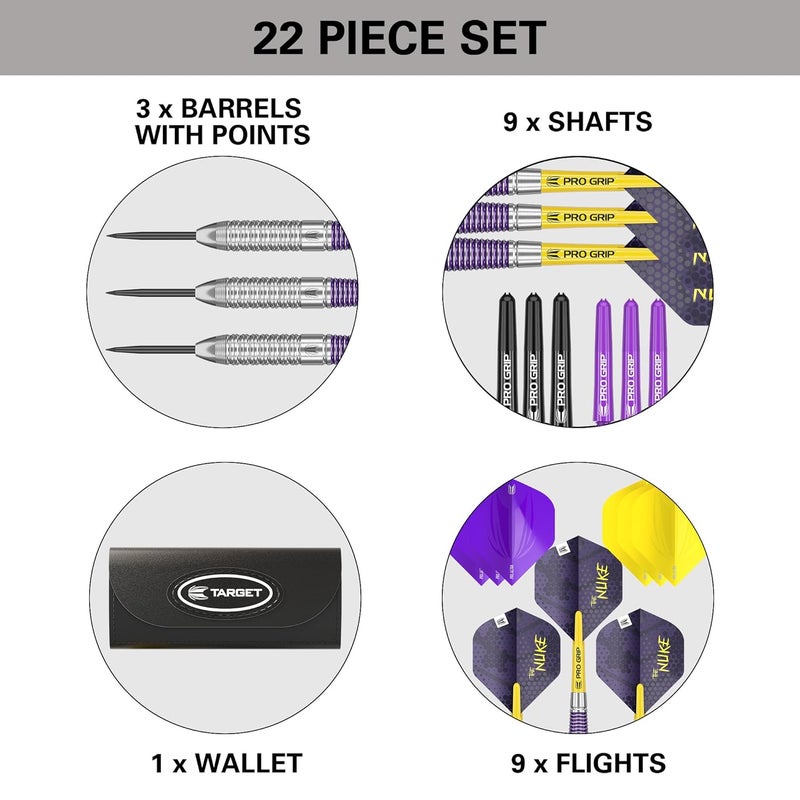 Target Darts Luke Littler Brass Steel Tip Dart Set - Image 5