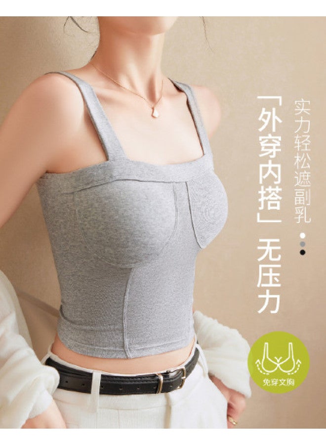 LANG SHA Cotton Sleeveless Undershirt, Wearable Camisole Top For Women - Image 1