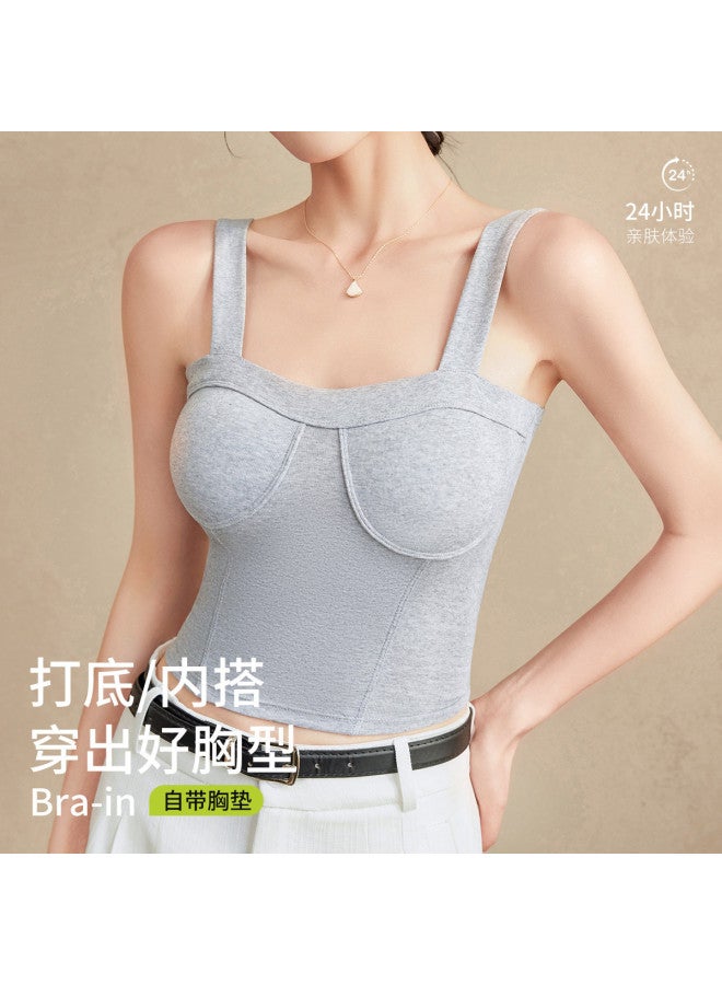 LANG SHA Cotton Sleeveless Undershirt, Wearable Camisole Top For Women - Image 4