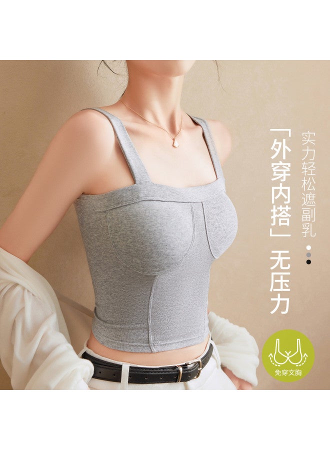 LANG SHA Cotton Sleeveless Undershirt, Wearable Camisole Top For Women - Image 2