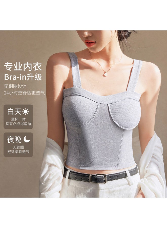 LANG SHA Cotton Sleeveless Undershirt, Wearable Camisole Top For Women - Image 3