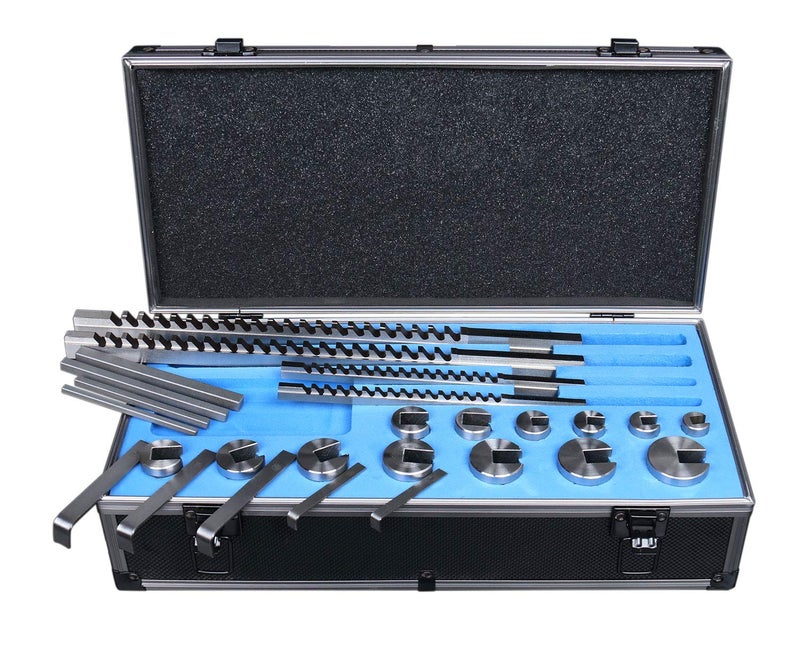 Accusize Industrial Tools No.70 Metric Hss Keyway Broach Set, 4 mm, 5 mm, 6 mm and 8 mm Keyway Size, Style B and C, 5100-0070 - Image 1