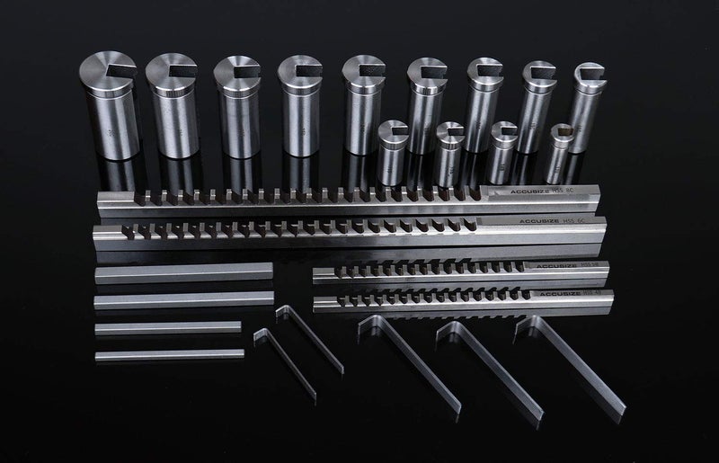 Accusize Industrial Tools No.70 Metric Hss Keyway Broach Set, 4 mm, 5 mm, 6 mm and 8 mm Keyway Size, Style B and C, 5100-0070 - Image 5