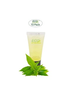 ECO Amenities Pack Of 72 Hotel Shampoo Bulk In Travel Size Individually Wrapped 0.75Oz Hair Shampoo Mild And Refresh Scent Guest Bathroom Toiletries  - Image 2