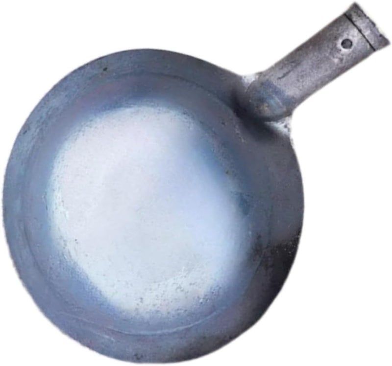 Sewer Spoon Drainage Leakage Tool Metal Sifting Shovels Iron Manure Scoop Rounded Portable Ergonomic Design Suitable for garden maintenance home, Diameter 17cm - Image 1
