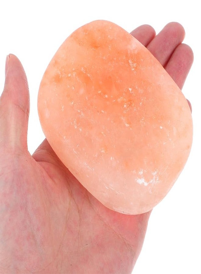 فيكاسكي قطعتان من أحجار التدليك المقشرة المصنوعة من ملح الصخور الطبيعي - صابون ملح معدني لغسول الجسم والعناية بالبشرة، شكل بيضاوي مسطح 2.6 بوصة عرض × 3.5 بوصة طول (عبوة من قطعتين) - Image 4