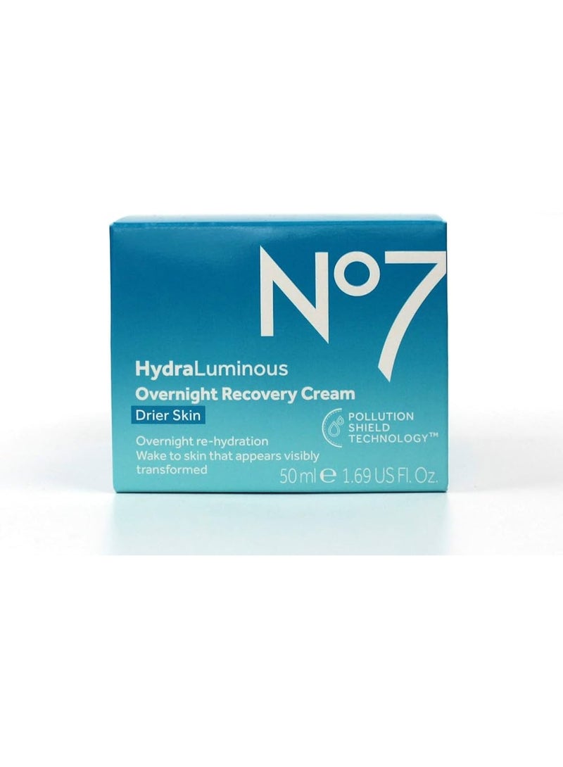 Boots No.7 كريم استعادة الرطوبة الليلية من نو 7 للبشرة الجافة - 50 مل - Image 1