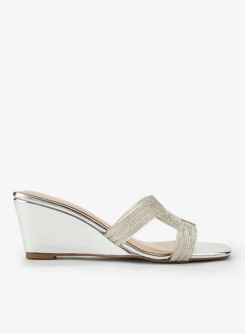 سيليست Women Embellished Wedge Heel Sandals Ramadan Collections