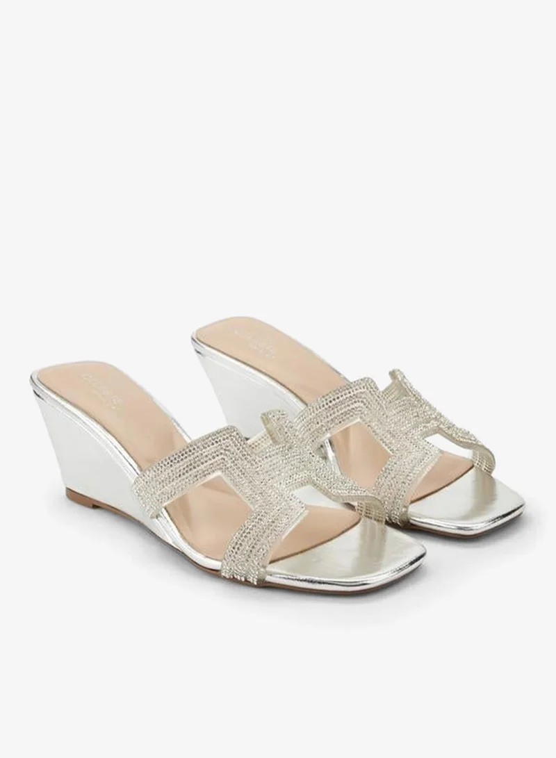 سيليست Women Embellished Wedge Heel Sandals Ramadan Collections