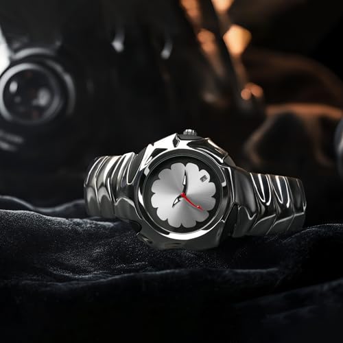 BARAMON Unique Mens Watches Stylish Futuristic Collectible Male Wristwatch Analog Quartz Clock Date Waterproof Fashion Watch for Men - Image 4