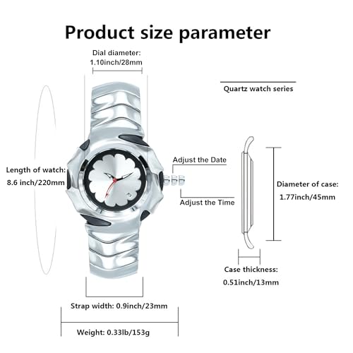 BARAMON Unique Mens Watches Stylish Futuristic Collectible Male Wristwatch Analog Quartz Clock Date Waterproof Fashion Watch for Men - Image 3