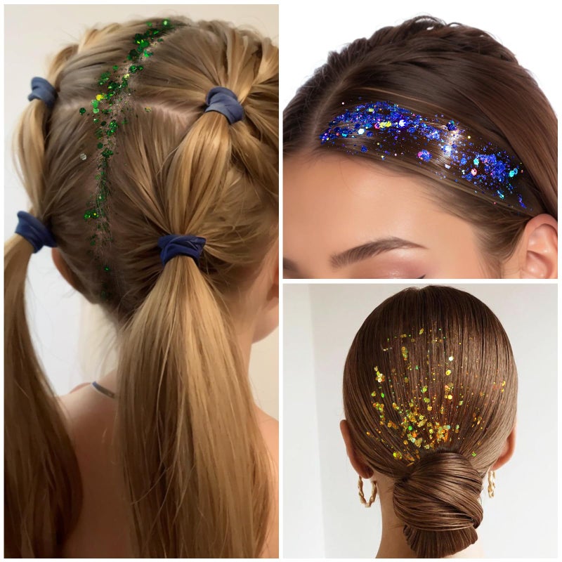 Teenitor Body Glitter Face Glitter Makeup Festival Glitter, 12 Colors Face and Body Glitter Gel, Hair Glitter Gel, Body Makeup - Image 5