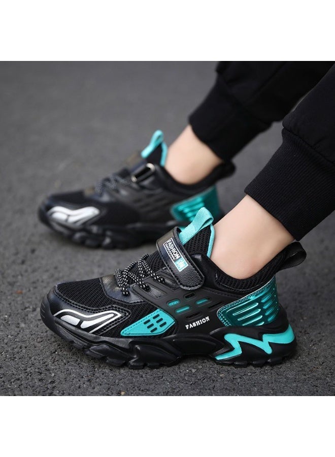 NIBEMINENT All Seasons Casual Sport Shoes for Children Boys Non-slip Kids School Fashion Running Sneaker Leather Tennis Footwear - Image 3